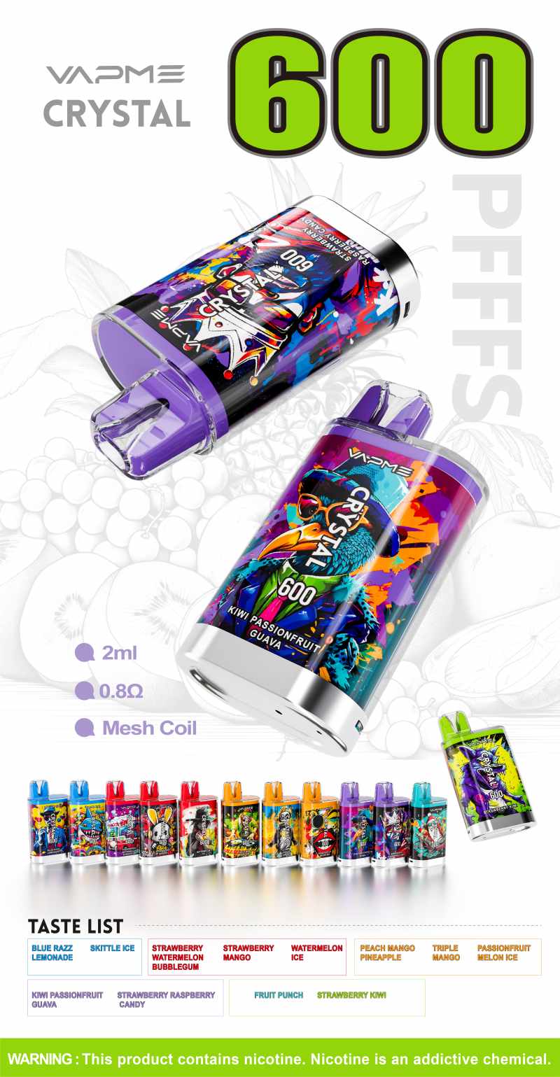 VAPME CRYSTAL 600puffs VAPME CRYSTAL 600puffs