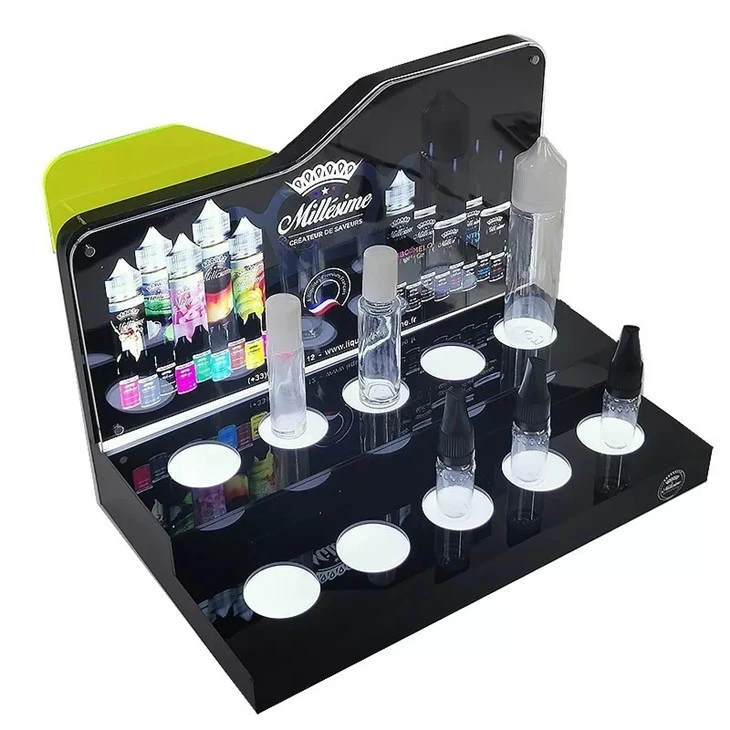 Electronic cigarette oil display rack LED luminous display rack vapes