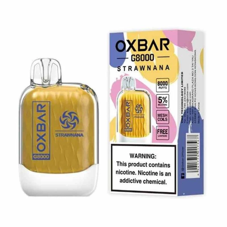 OXbar_Disposable_Vape_Strawnana_OXBAR G8000