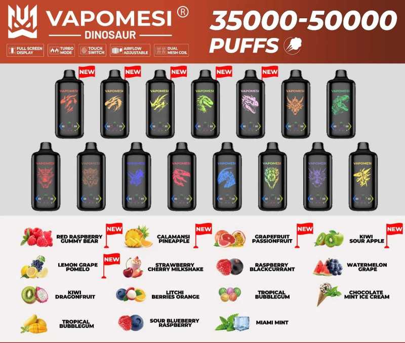 VAPOMESI DINOSAUR 50000 10 VAPOMESI DINOSAUR 50000 10