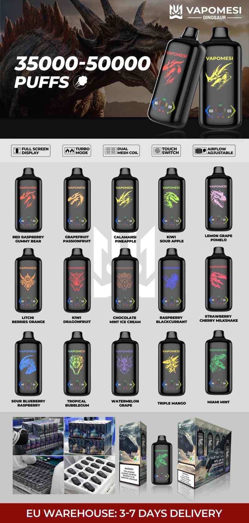 VAPOMESI DINOSAUR 50000 53 VAPOMESI DINOSAUR 50000 53